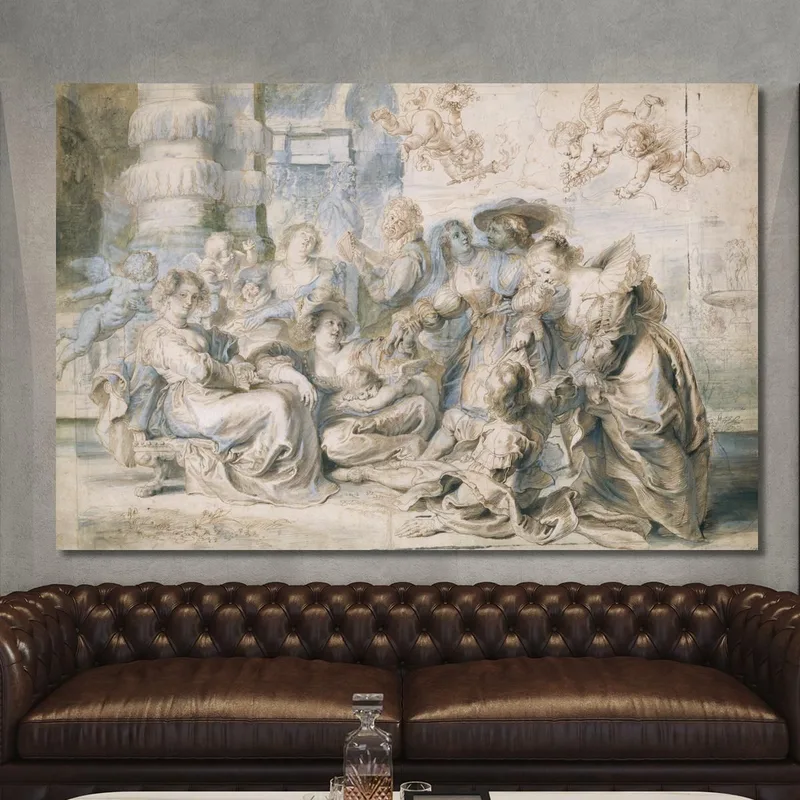 Parte Destra Del Giardino Dell'Amore Peter Paul Rubens