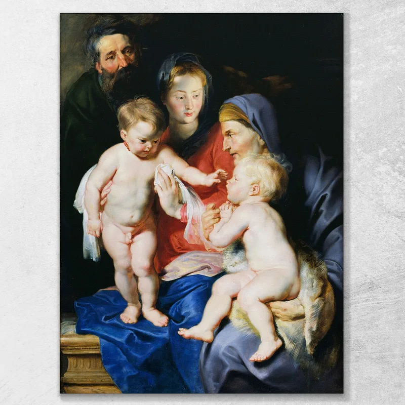 The Holy Family With Saint Elizabeth And Saint John The Baptist Peter Paul Rubens