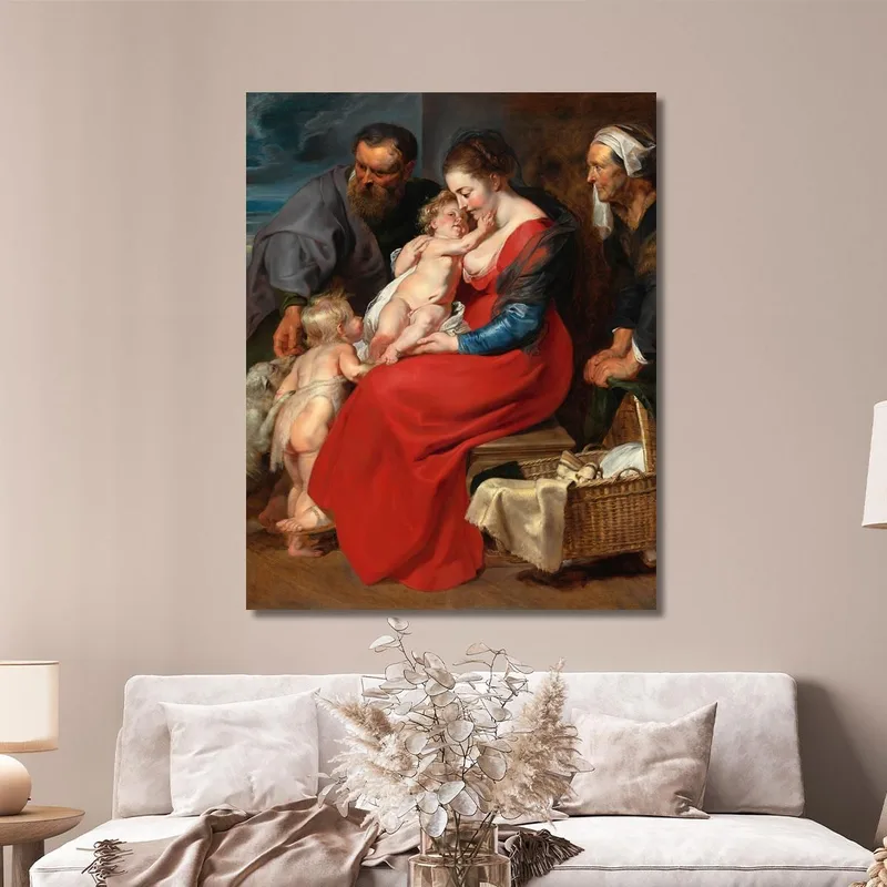 The Holy Family With Saints Elizabeth And John The Baptist Peter Paul Rubens