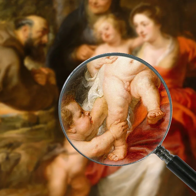 The Holy Family With Saints Francis And Anne And The Infant Saint John The Baptist Peter Paul Rubens