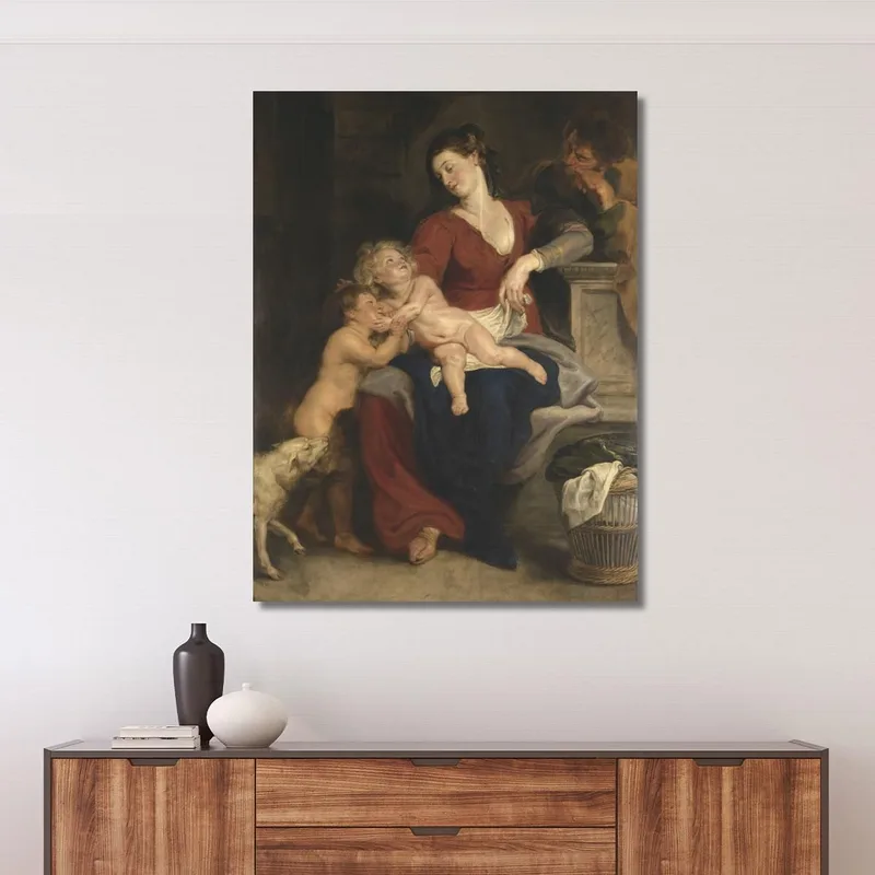 La Sacra Famiglia Con Il Cesto Peter Paul Rubens