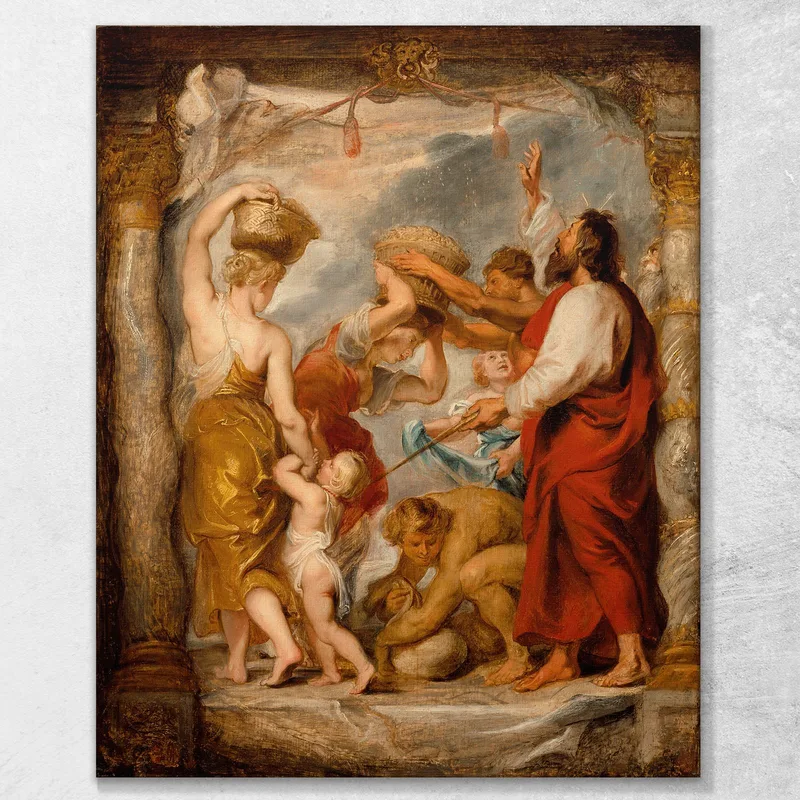 Gli Israeliti Raccolgono La Manna Nel Deserto Peter Paul Rubens