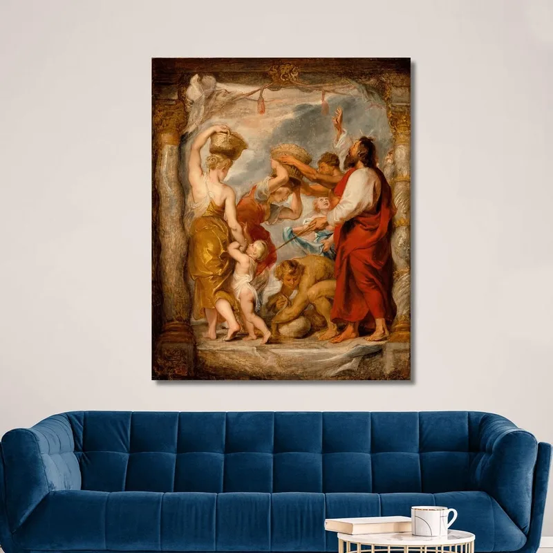 Gli Israeliti Raccolgono La Manna Nel Deserto Peter Paul Rubens
