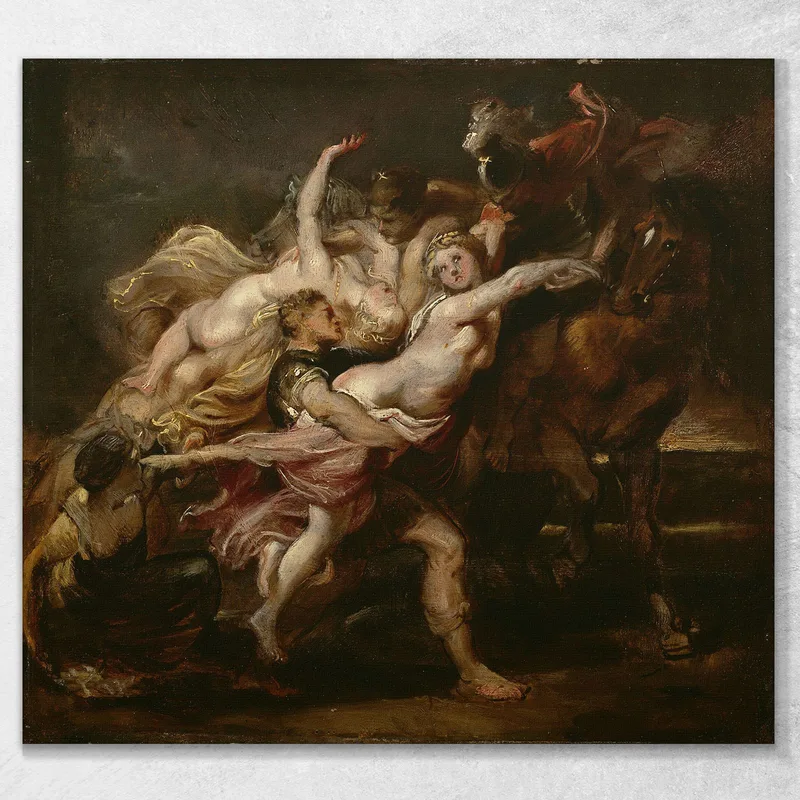 The Rape Of The Daughters Of Levkippos Peter Paul Rubens