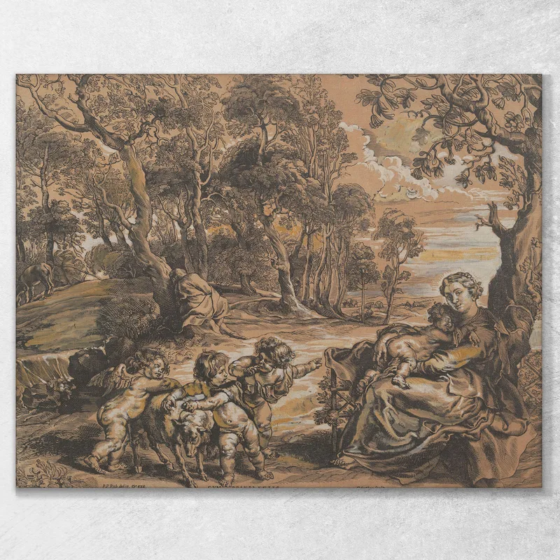Die Ruhe Auf Der Flucht Nach Ägypten Peter Paul Rubens