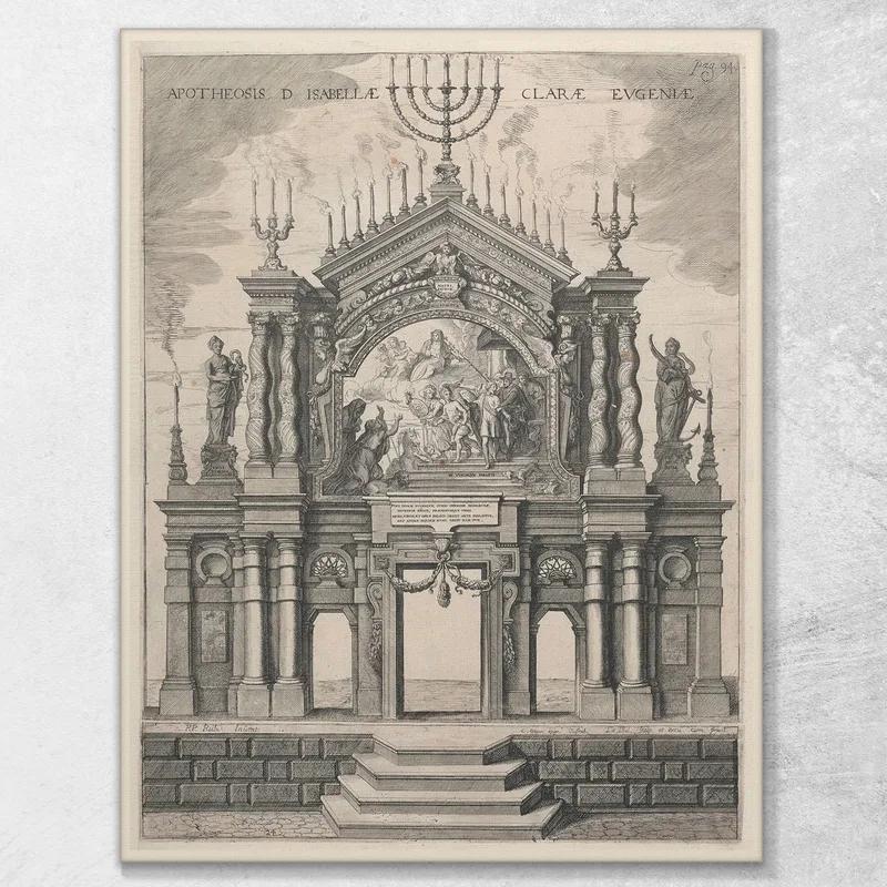 La Scène De L'Archiduchesse Isabelle Claire Eugénie D'Autriche Peter Paul Rubens