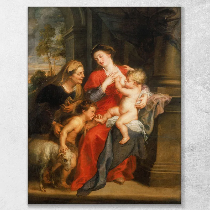 La Vierge Et L'Enfant Avec Les Sts. Elisabeth Et Jean-Baptiste Peter Paul Rubens