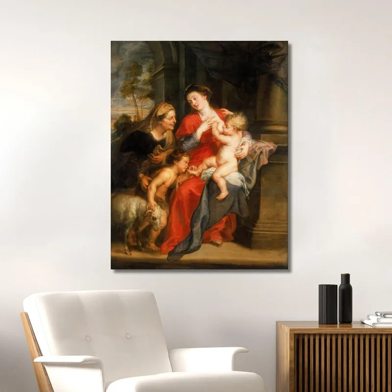 La Vierge Et L'Enfant Avec Les Sts. Elisabeth Et Jean-Baptiste Peter Paul Rubens