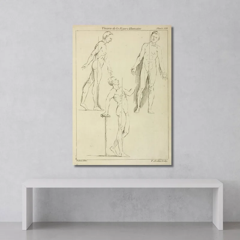 Three Standing Figures Seen From Side And Front Peter Paul Rubens