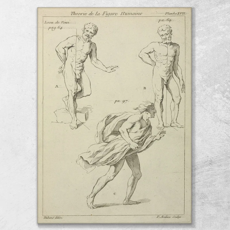 Three Studies Of The Figure Peter Paul Rubens