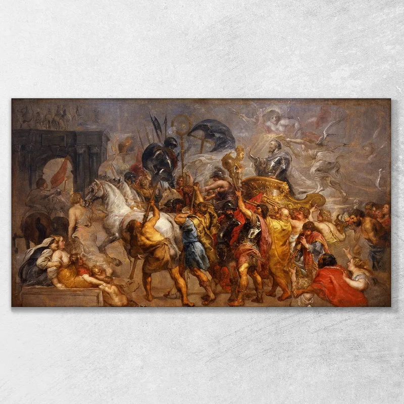 Triumphal Entry Of Henri Iv In Paris Peter Paul Rubens