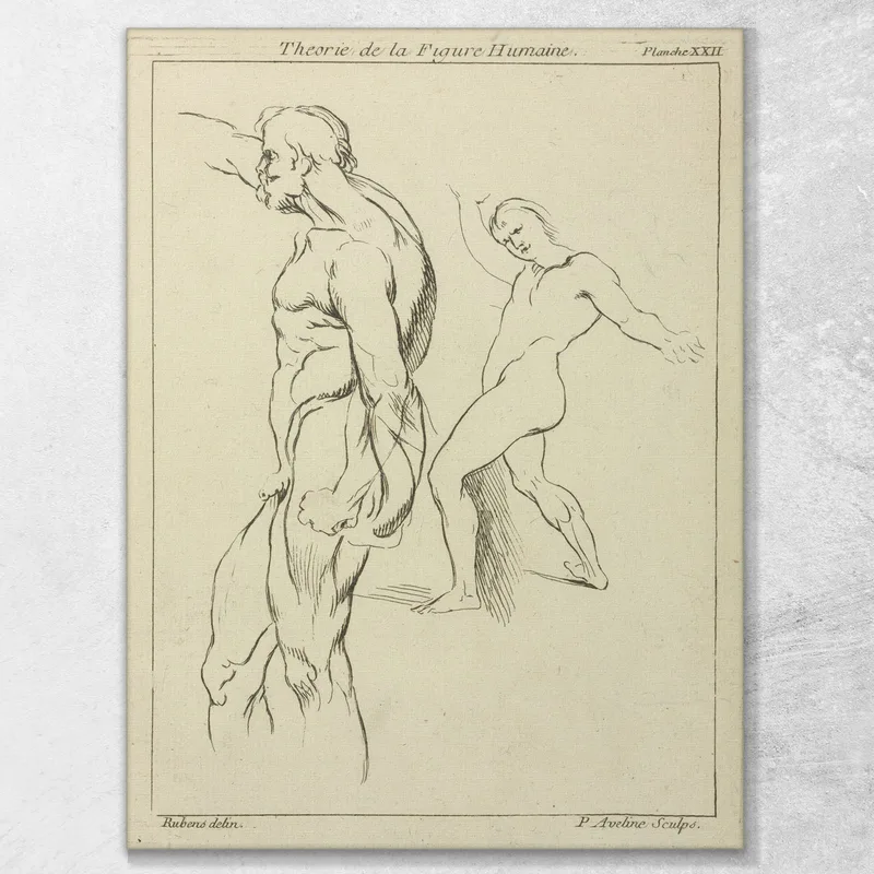 Zwei Figuren Die Die Rechten Arme Ausstrecken Peter Paul Rubens