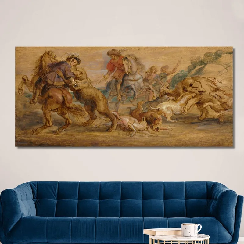Study For The Bear Hunt For The Alcázar Madrid Peter Paul Rubens