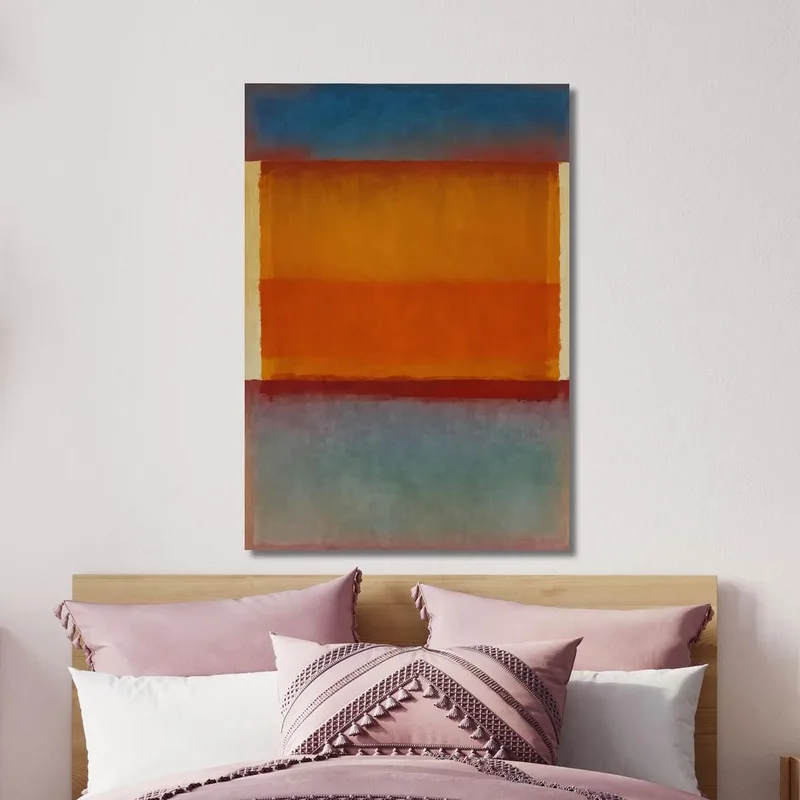 Blue Orange And Gray Reinterpretation Mark Rothko