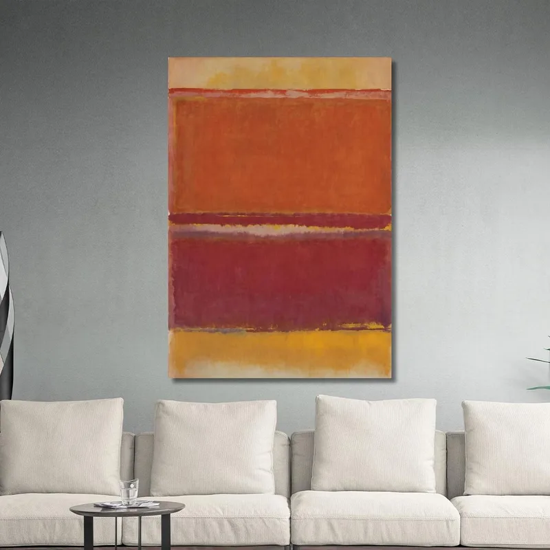 Terra Di Siena Bruciata Bagliore Dorato Stile Mark Rothko