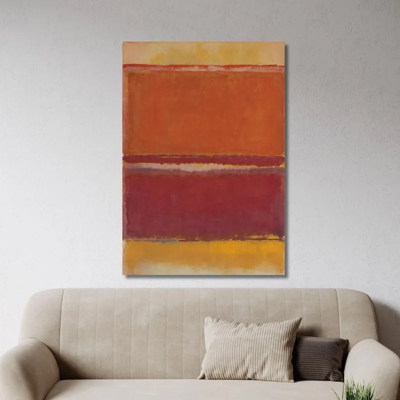 Terra Di Siena Bruciata Bagliore Dorato Stile Mark Rothko