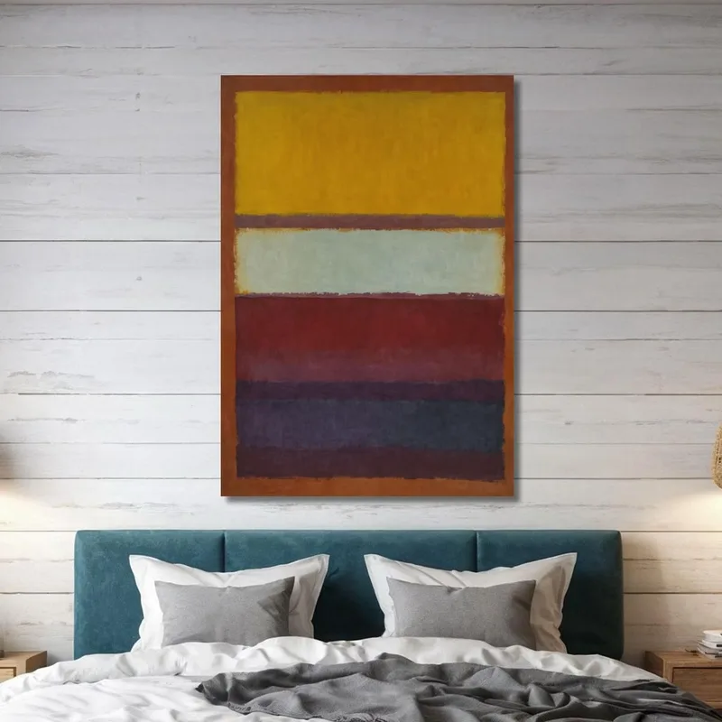 Sombra Tostada Azul Y Rayas Índigo Reinterpretación Mark Rothko