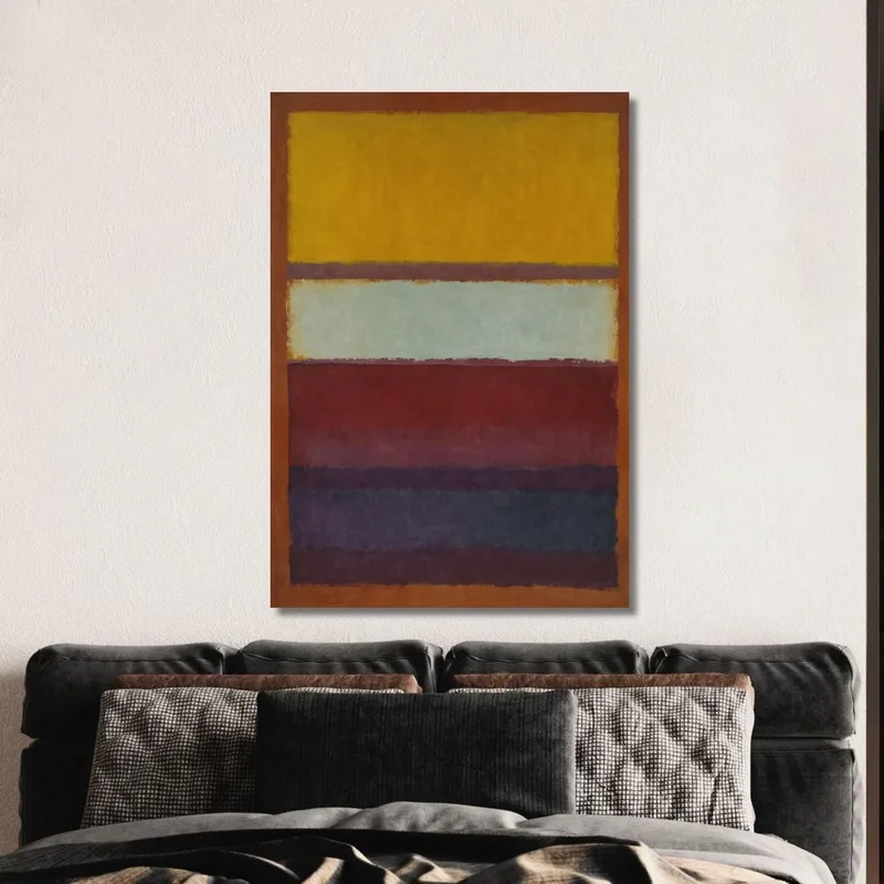 Sombra Tostada Azul Y Rayas Índigo Reinterpretación Mark Rothko