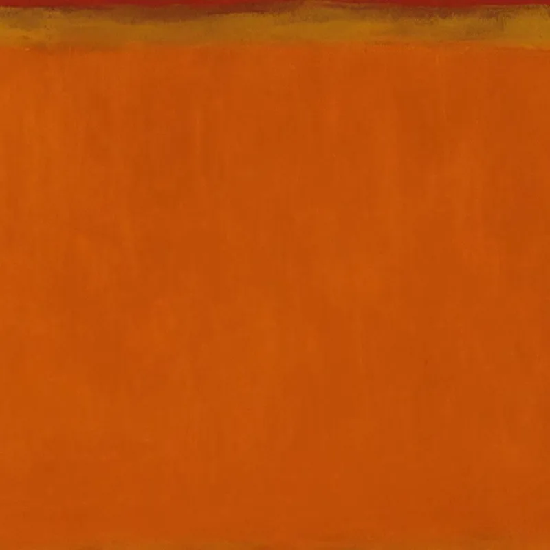 Ocra Intenso Arancione Bruciato E Blu Ceruleo Ispirato A Mark Rothko