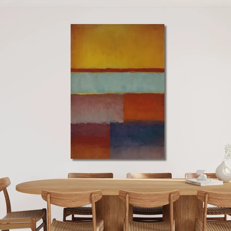 Ocre Cian Rojo Intenso Y Azul Reinterpretación Mark Rothko