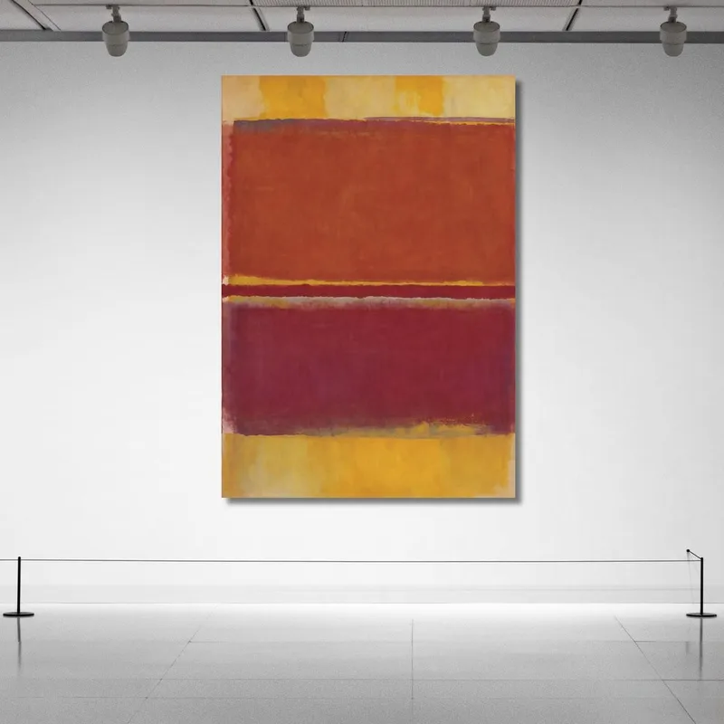 Rosso Borgogna E Giallo Ispirato A Mark Rothko
