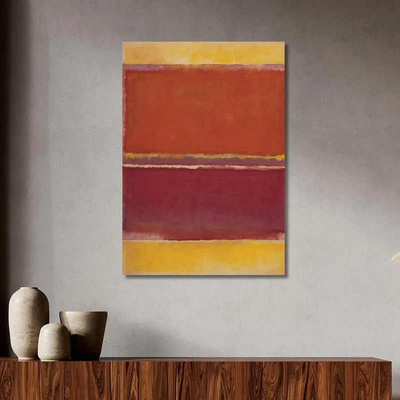 Safran Rouille Et Rouge Réinterprétation Mark Rothko