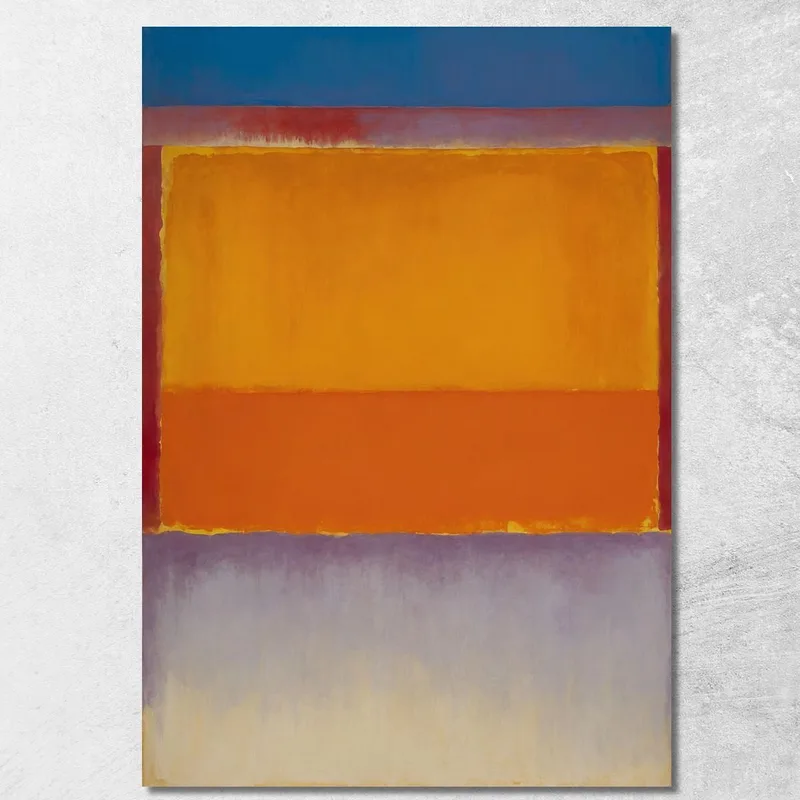 Bagliore Del Tramonto Su Toni Freddi Ispirato A Mark Rothko quadro stampa su tela
