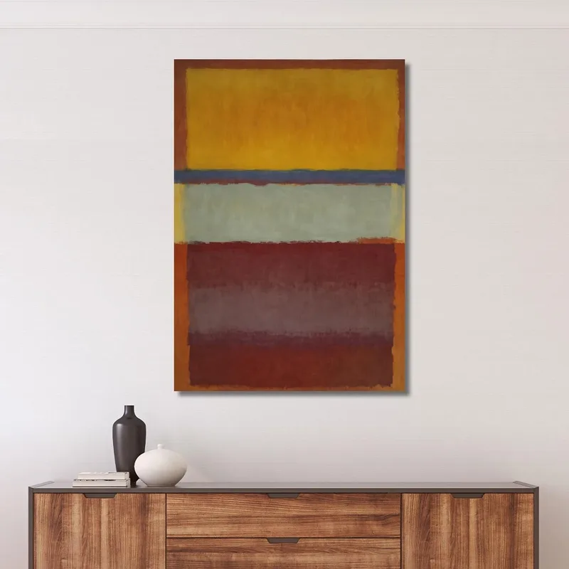 Giallo Blu E Rosso Intenso Ispirato A Mark Rothko