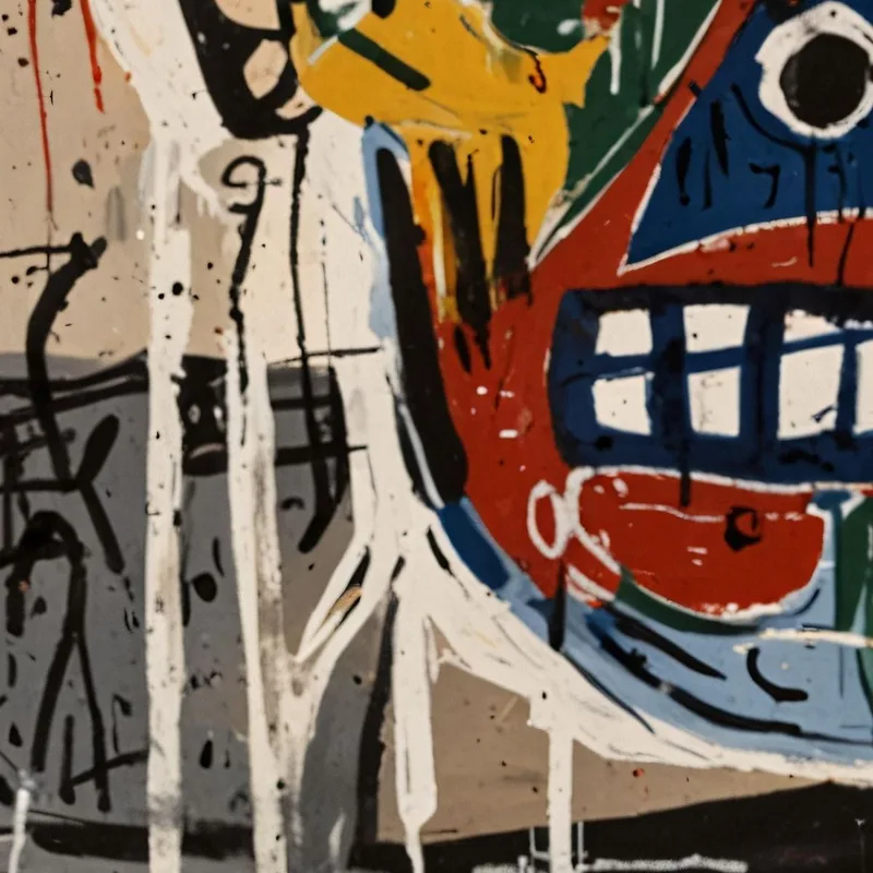 Abstract Distortion Reinterpretation Jean-Michel Basquiat