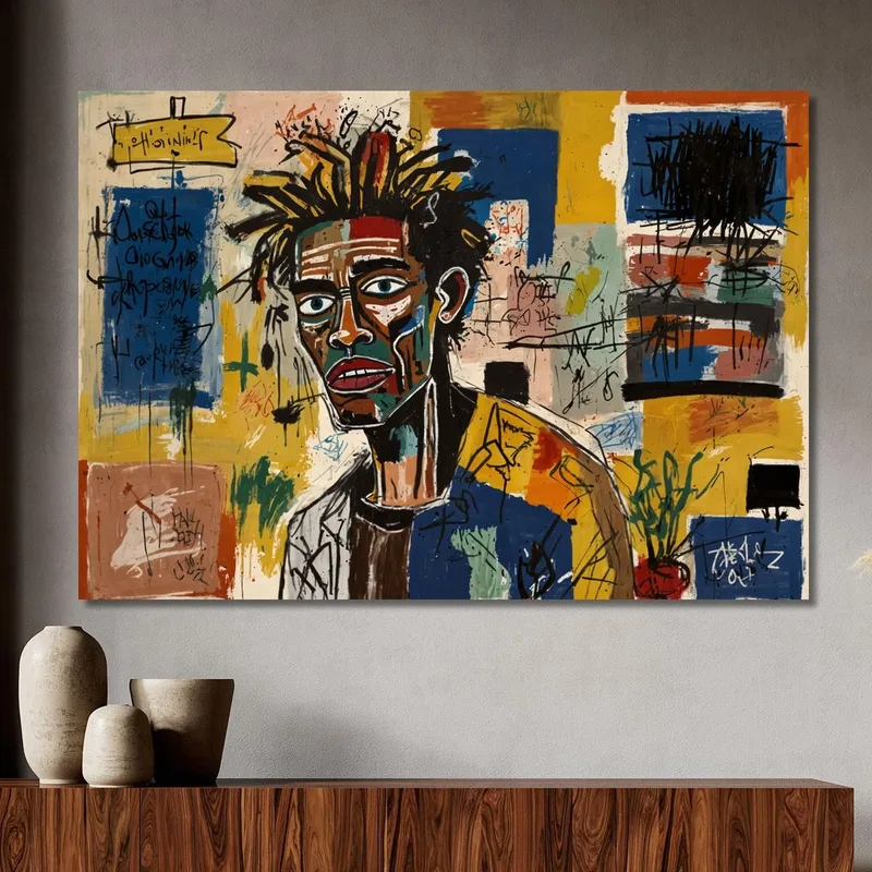 Visión Distorsionada Inspirado En Jean-Michel Basquiat