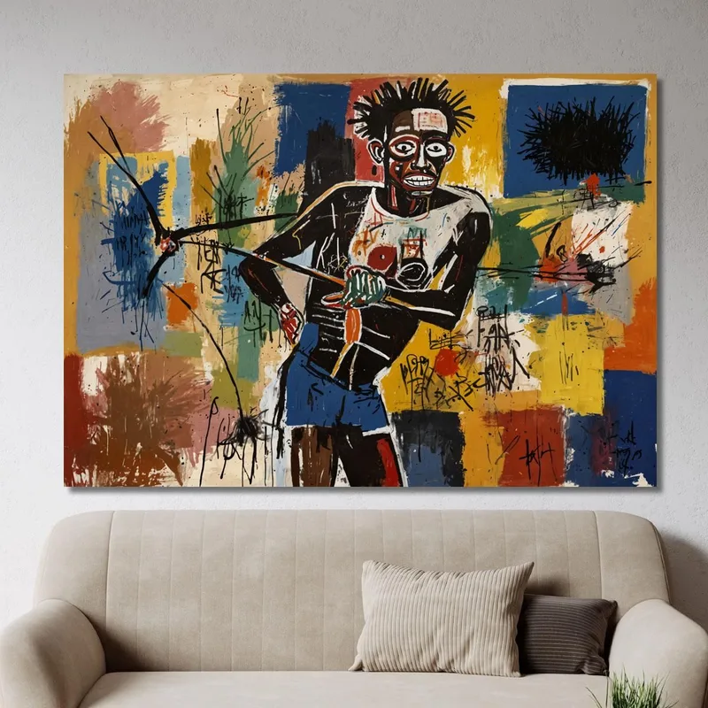 Pêcheur Réinterprétation Jean-Michel Basquiat