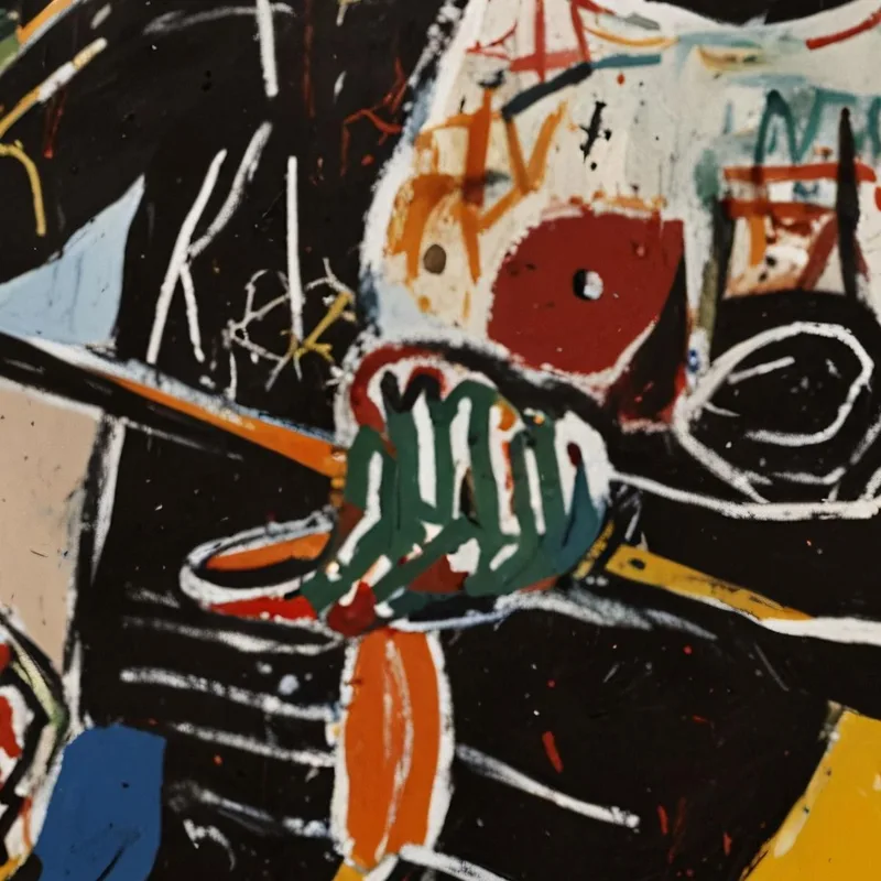 Pêcheur Réinterprétation Jean-Michel Basquiat
