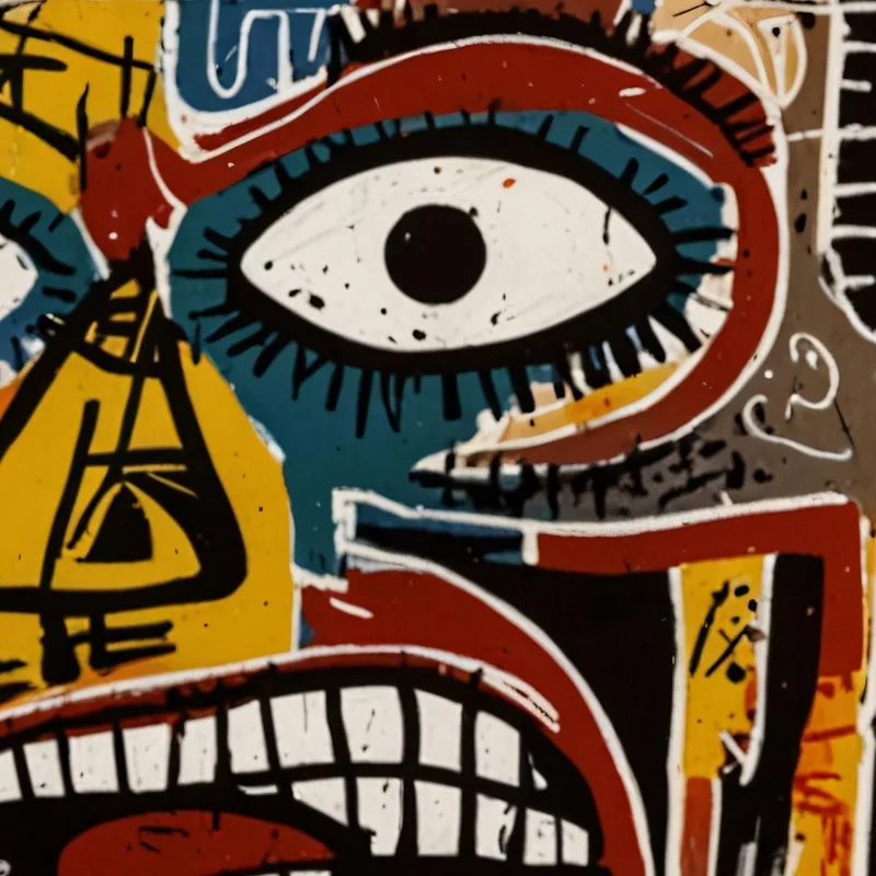 Identità Fratturata Stile Jean-Michel Basquiat