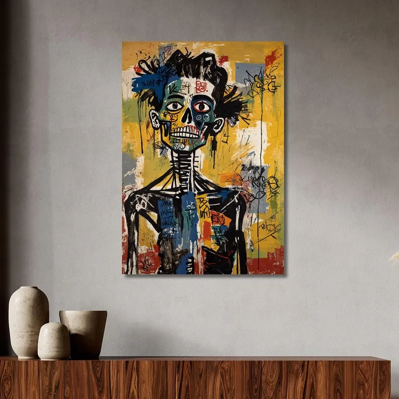 Rebelión Esquelética Reinterpretación Jean-Michel Basquiat