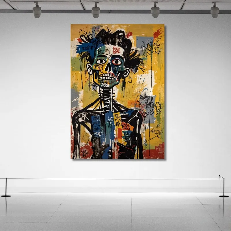 Rebelión Esquelética Reinterpretación Jean-Michel Basquiat