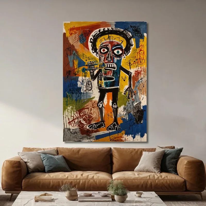 Lo Scheletro Del Jazz Ispirato A Jean-Michel Basquiat
