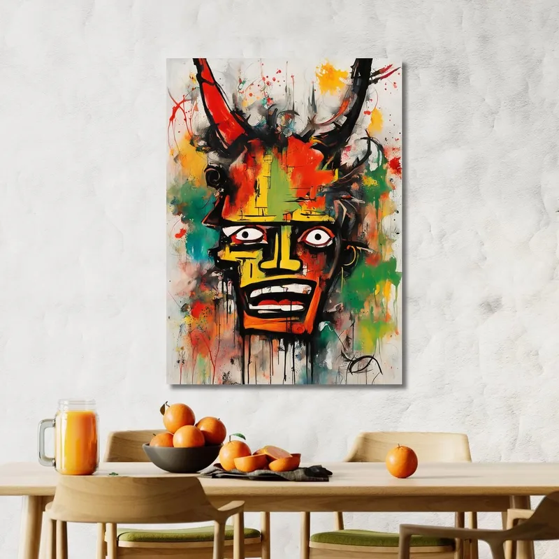 Totem Urbano Stile Jean-Michel Basquiat