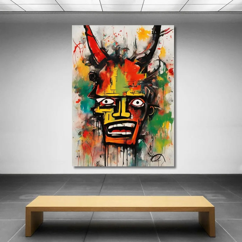 Totem Urbano Stile Jean-Michel Basquiat