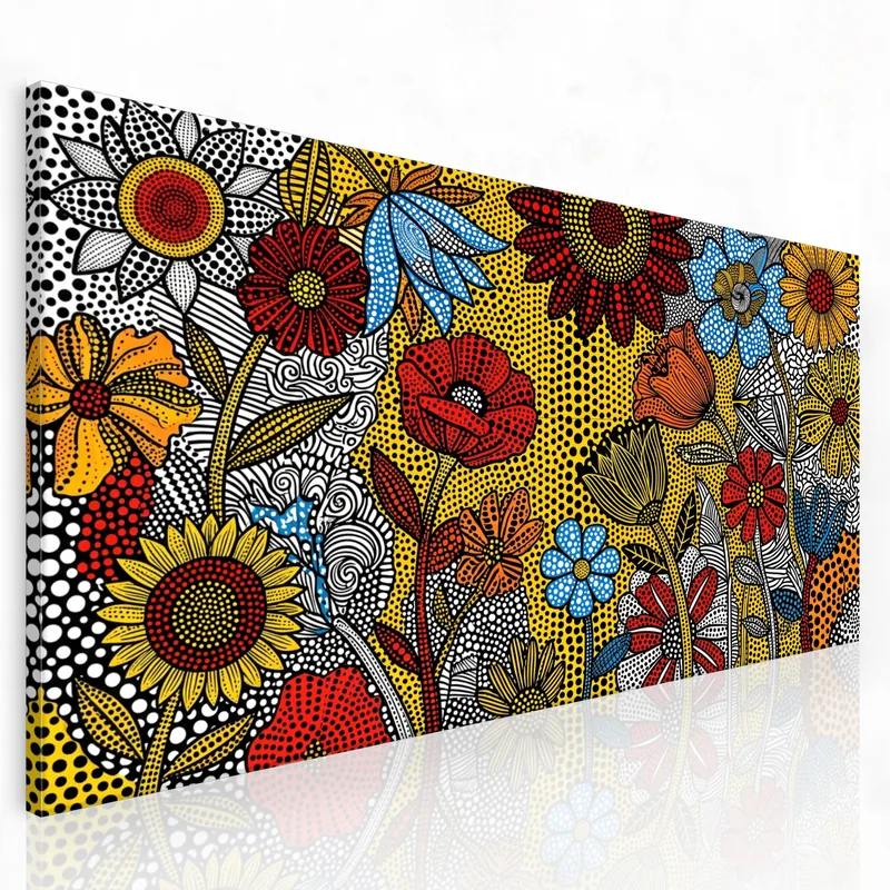 Arte Pop Florale Vivace quadro canvas