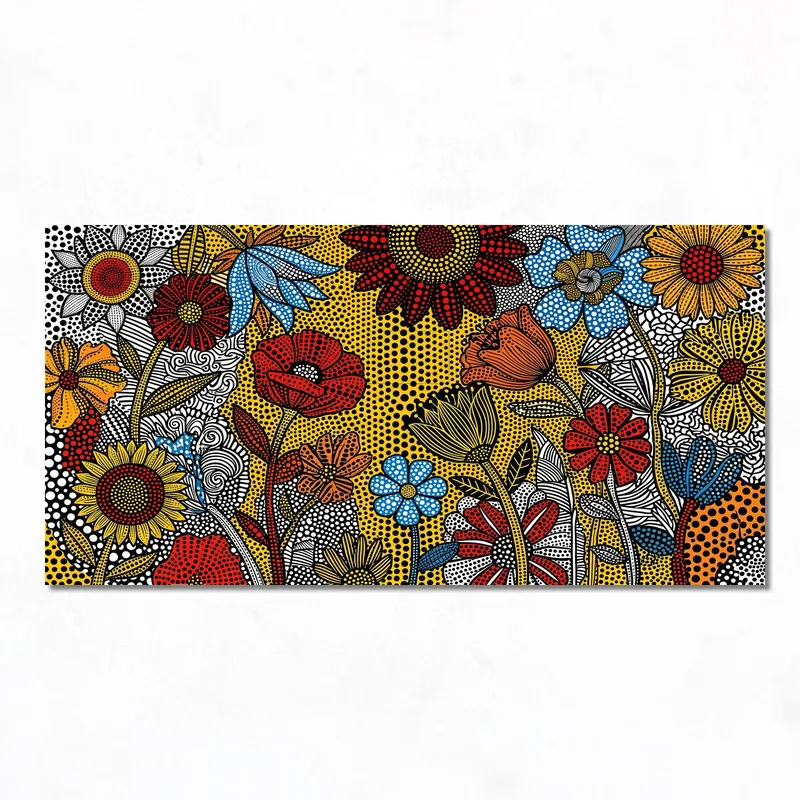 Vibrant Floral Pop Art canvas wall art