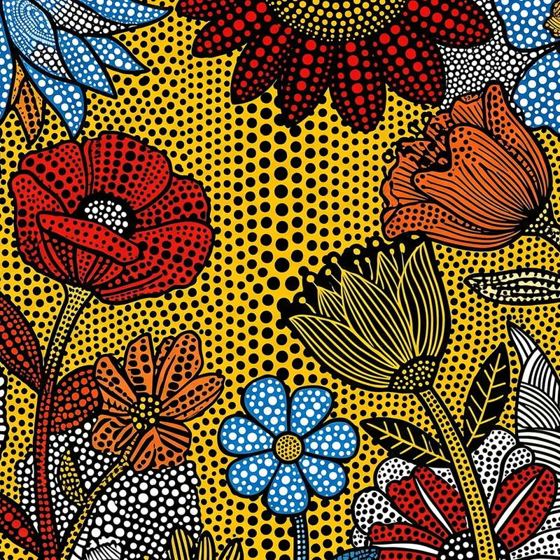 Vibrant Floral Pop Art canvas wall art