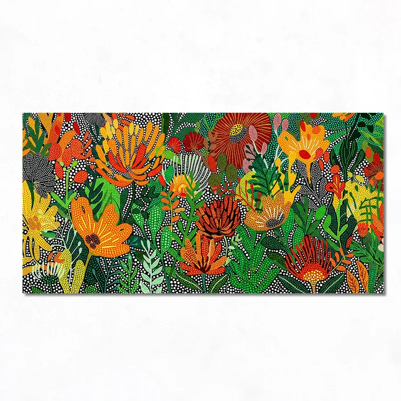 Fine art print vibrant botanical harmony