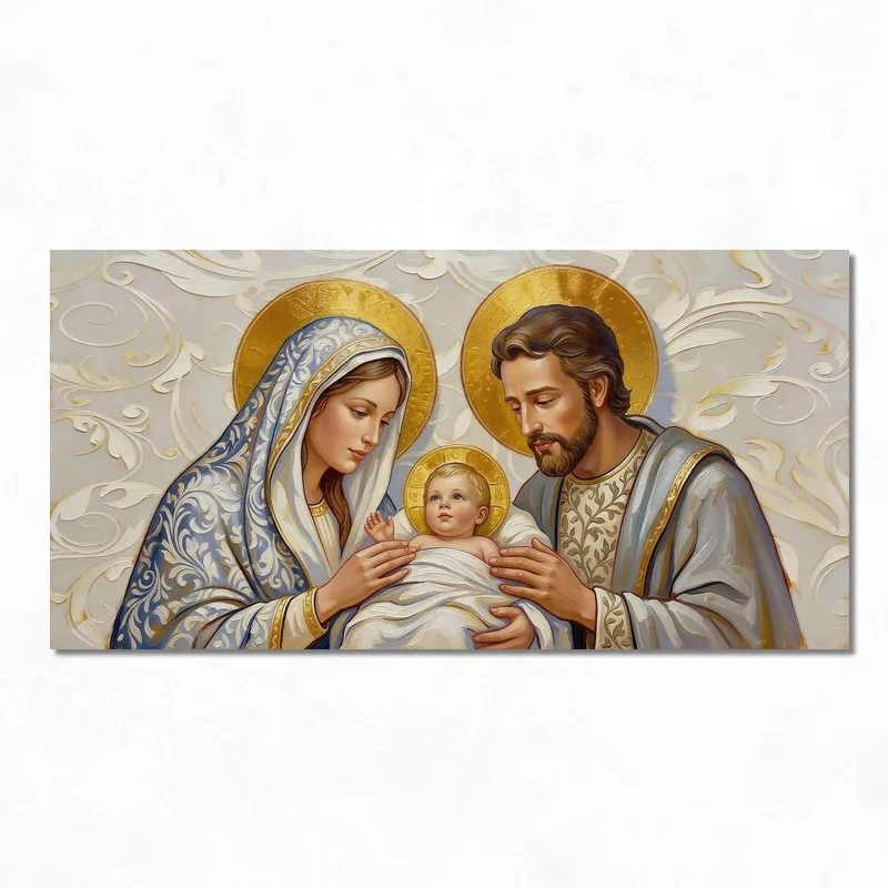 Impression sur toile révérence de la sainte famille