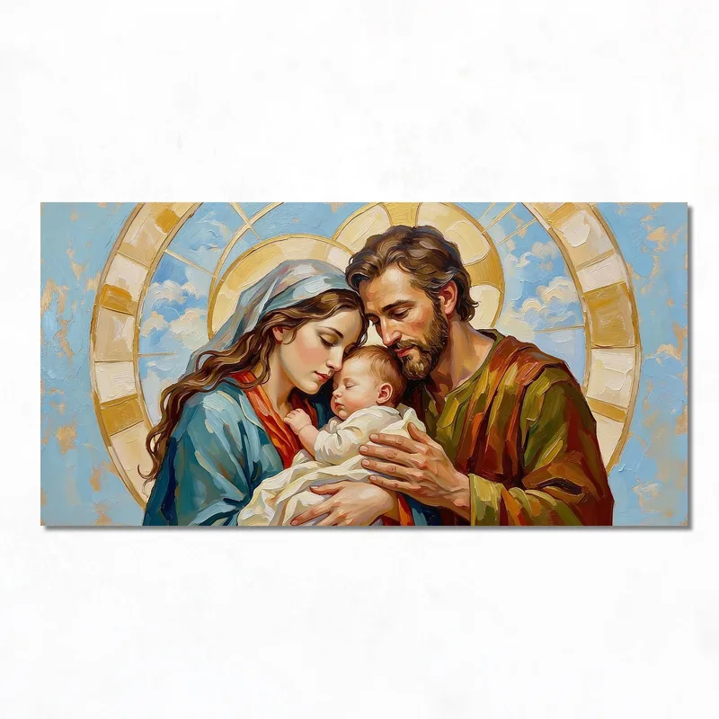 Fine art print holy family serenity