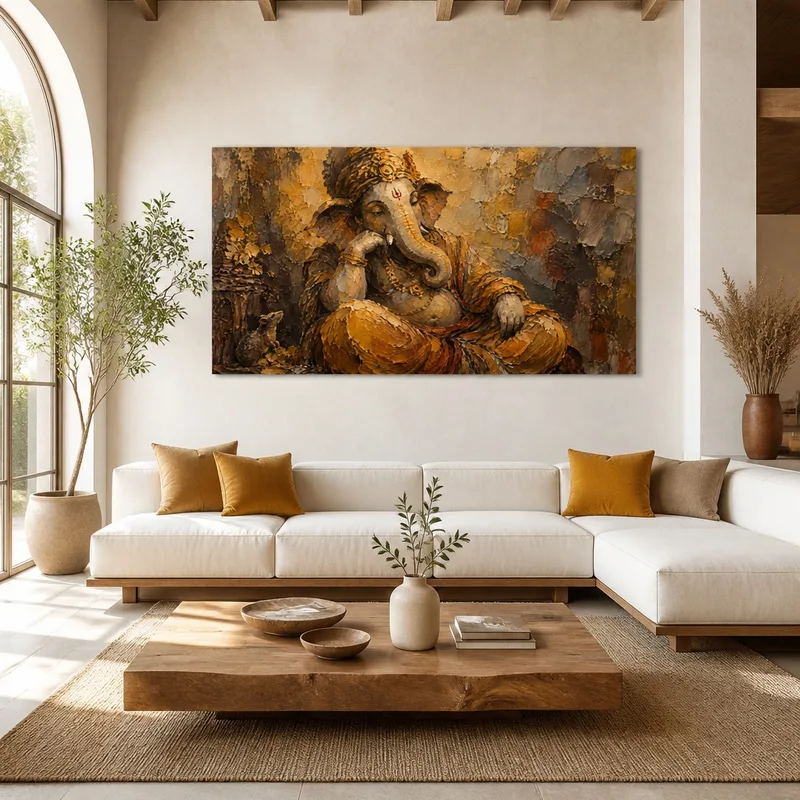 Impression sur toile sérénité de ganesha