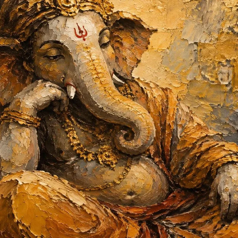 Impression sur toile sérénité de ganesha