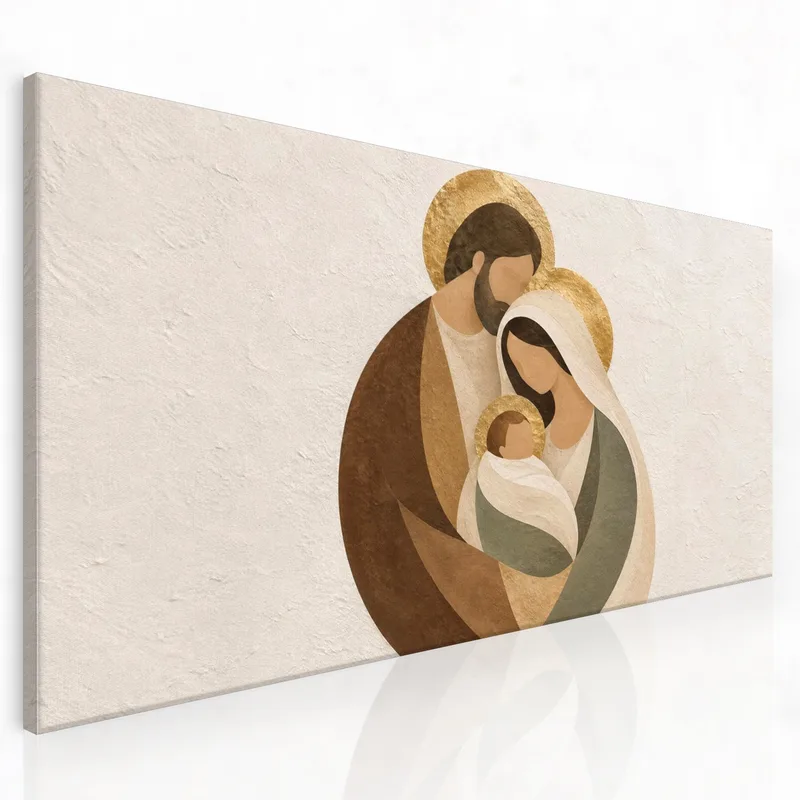 Icône de la Sainte Famille tableau sur toile