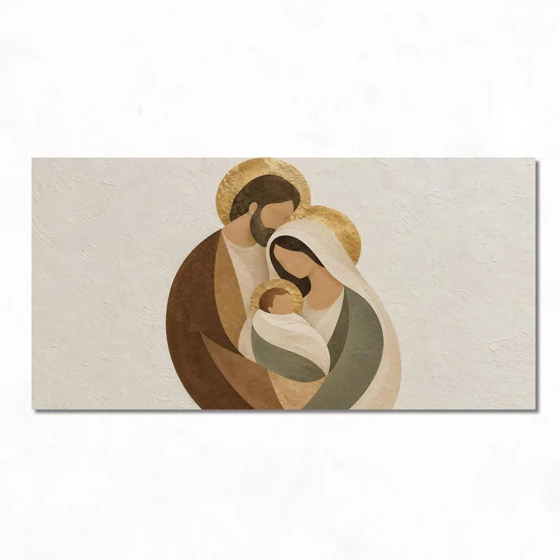 Icona della Sacra Famiglia quadro canvas