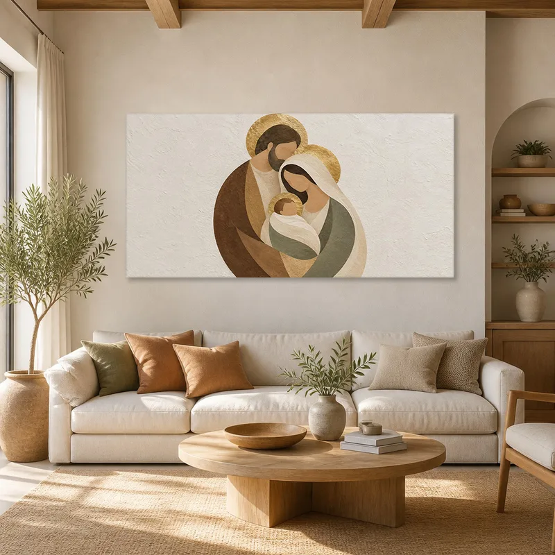 Icona della Sacra Famiglia quadro canvas