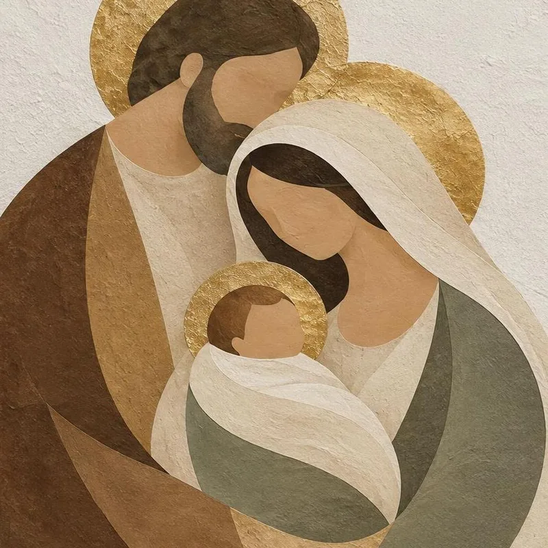 Icona della Sacra Famiglia quadro canvas